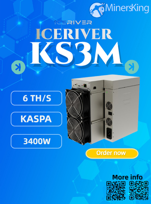 Iceriver KS3M 6T 3200W Máquina de mineração KAS Com conexão de rede Ethernet