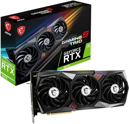 Cartão mordido da mineração de Rig Graphics Card GDRR6 256 da mineração 8GB de GeForce RTX 3070